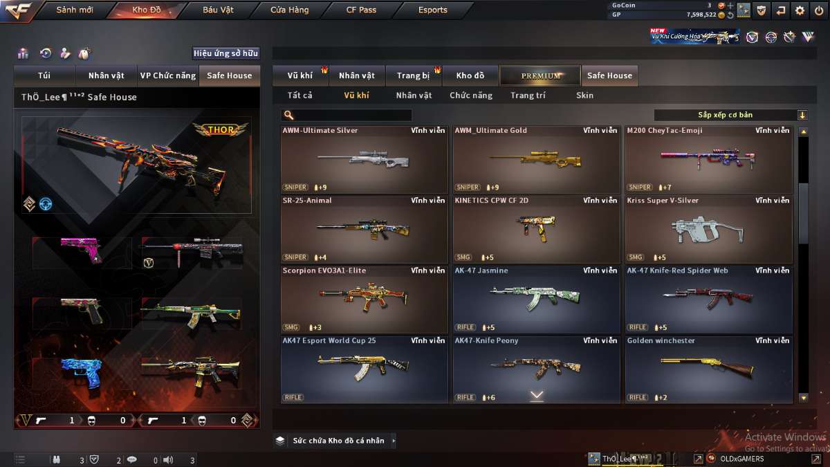 shop acc cf uy tin gia re